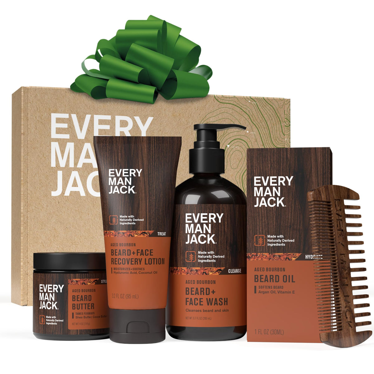 Every Man Jack beard-essentials gift box ready for gifting and routine setup.