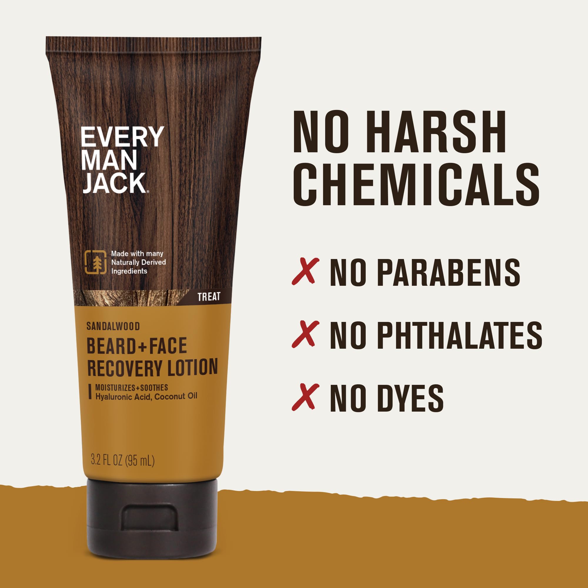 Every Man Jack sandalwood scent closeup evokes fresh-cut lumber with citrus notes.
