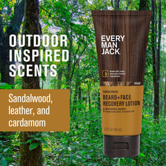Every Man Jack Witch Hazel highlights soothing skin and beard comfort.
