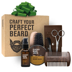 Every Man Jack beard oil bottle for daily conditioning.