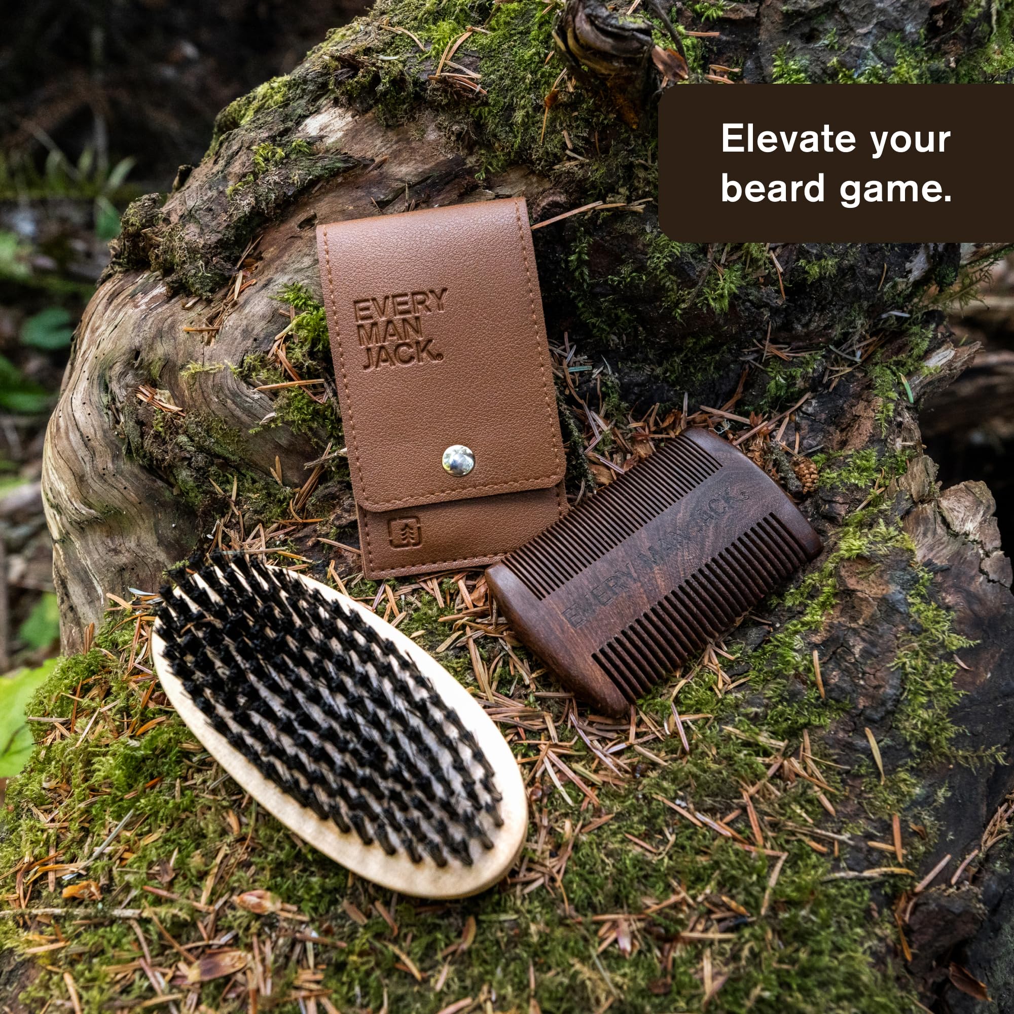 Every Man Jack packaging showcases a premium grooming gift set