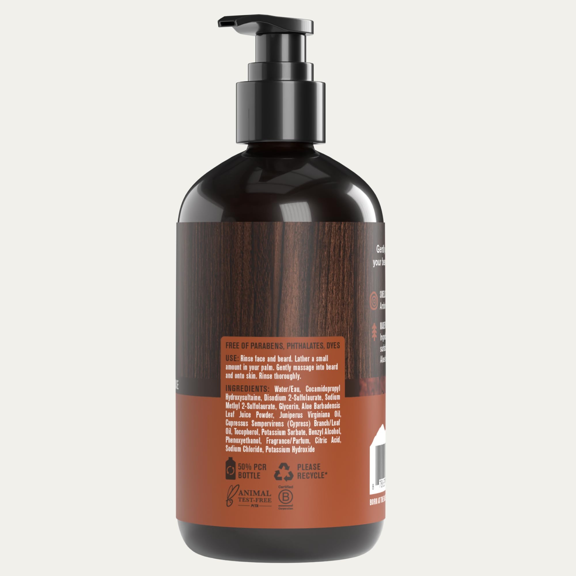 Creamy foam from Every Man Jack wash ready to cleanse beard and skin.