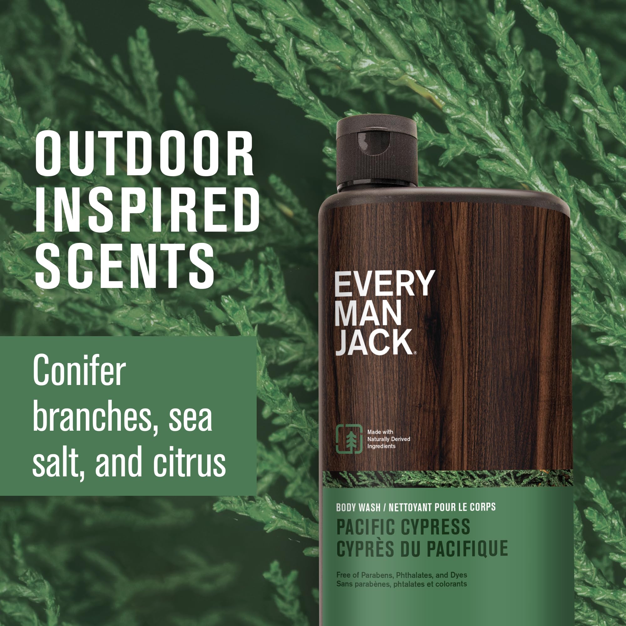 Every Man Jack body-wash foam-closeup depicts coconut-based cleansing and skin hydration.