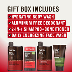 Every Man Jack Cedar Red Sage 2-in-1 shampoo conditioner bottle for easy daily use.