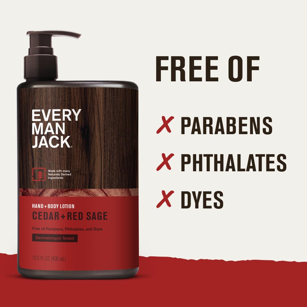 Every Man Jack Cedar+Red Sage hands demonstrating skin nourishment during hand care.