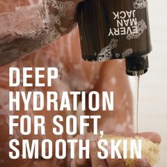 Every Man Jack Cedar-Red-Sage lather closeup evokes bold, earthy cleansing.