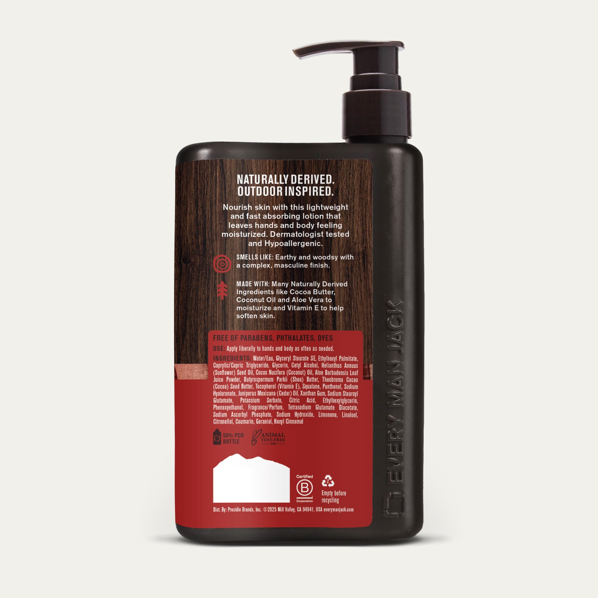 Every Man Jack Cedar+Red Sage USA-made badge signals responsible manufacturing.