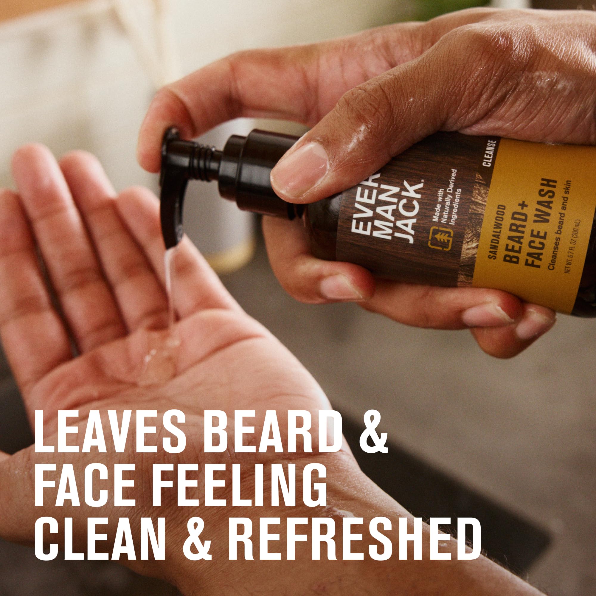 Every Man Jack coconut oil and glycerin ingredients emphasize hydrating beard and skin.
