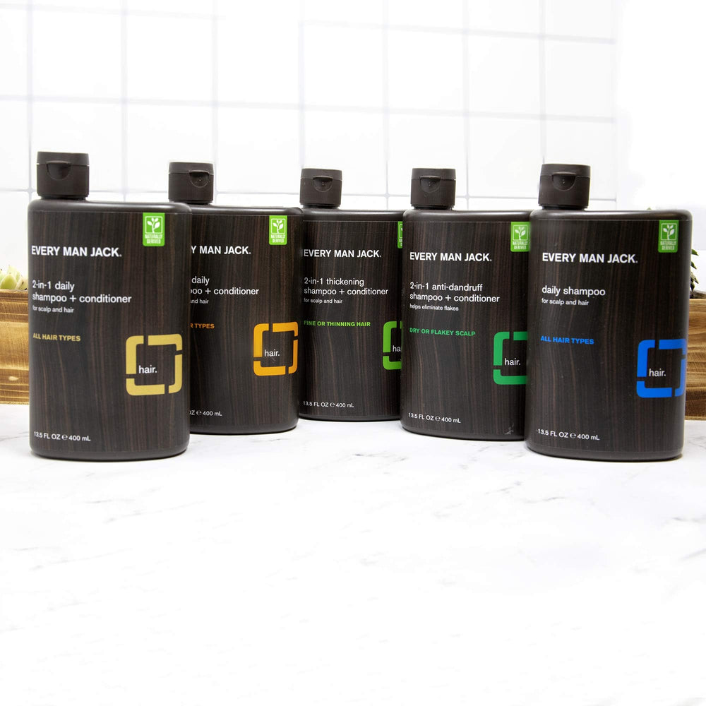 Every Man Jack coconut scent close-up to convey fresh wash experience.