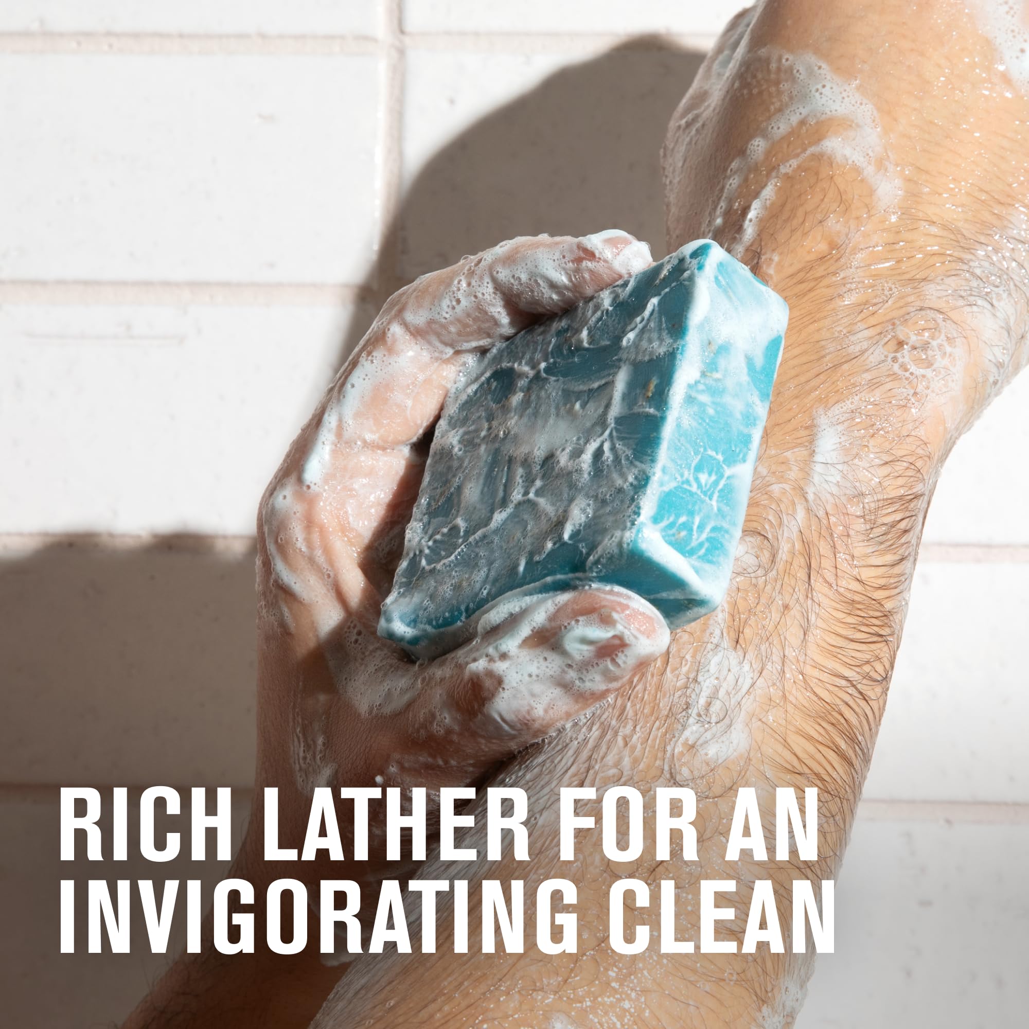 Every Man Jack Cold Plunge bar soap shea butter moisturization supports daily hydration.