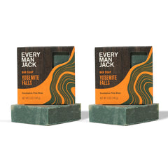 Every Man Jack Cold Plunge bar soap with Yosemite Falls scent delivering a cool, refreshing cleanse.