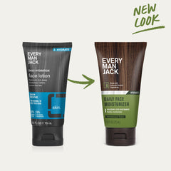 Every Man Jack daily face lotion with hyaluronic acid for lasting hydration.