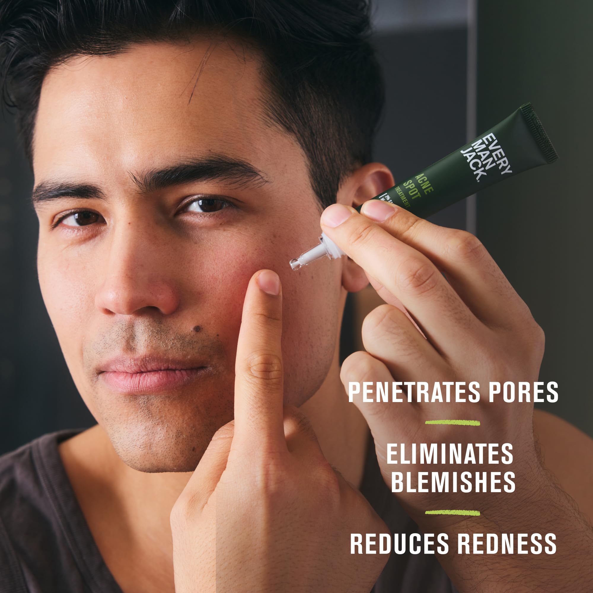 Every Man Jack Daily Post foam demonstration illustrates easy daily cleansing