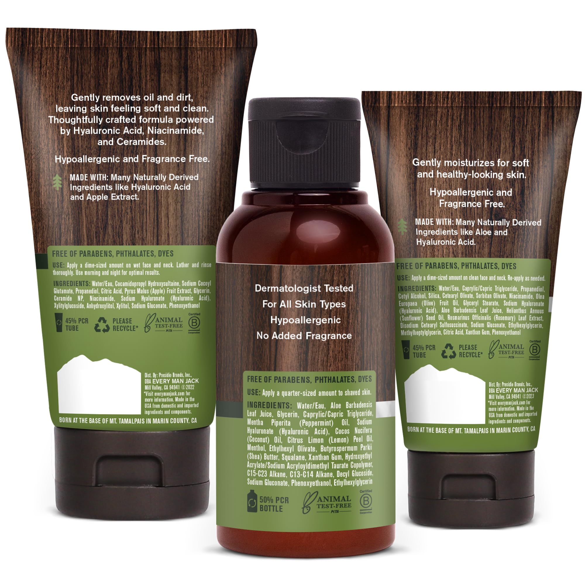 Every Man Jack Daily Post fragrance-free label suits sensitive or fragrance-sensitive skin