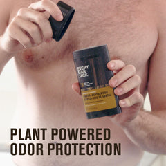 Every Man Jack Amber Sandalwood 3oz offers warm, earthy aroma with vetiver notes.