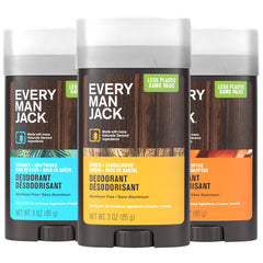 Every Man Jack deodorant variety set Coconut Driftwood 3oz for long-lasting freshness.