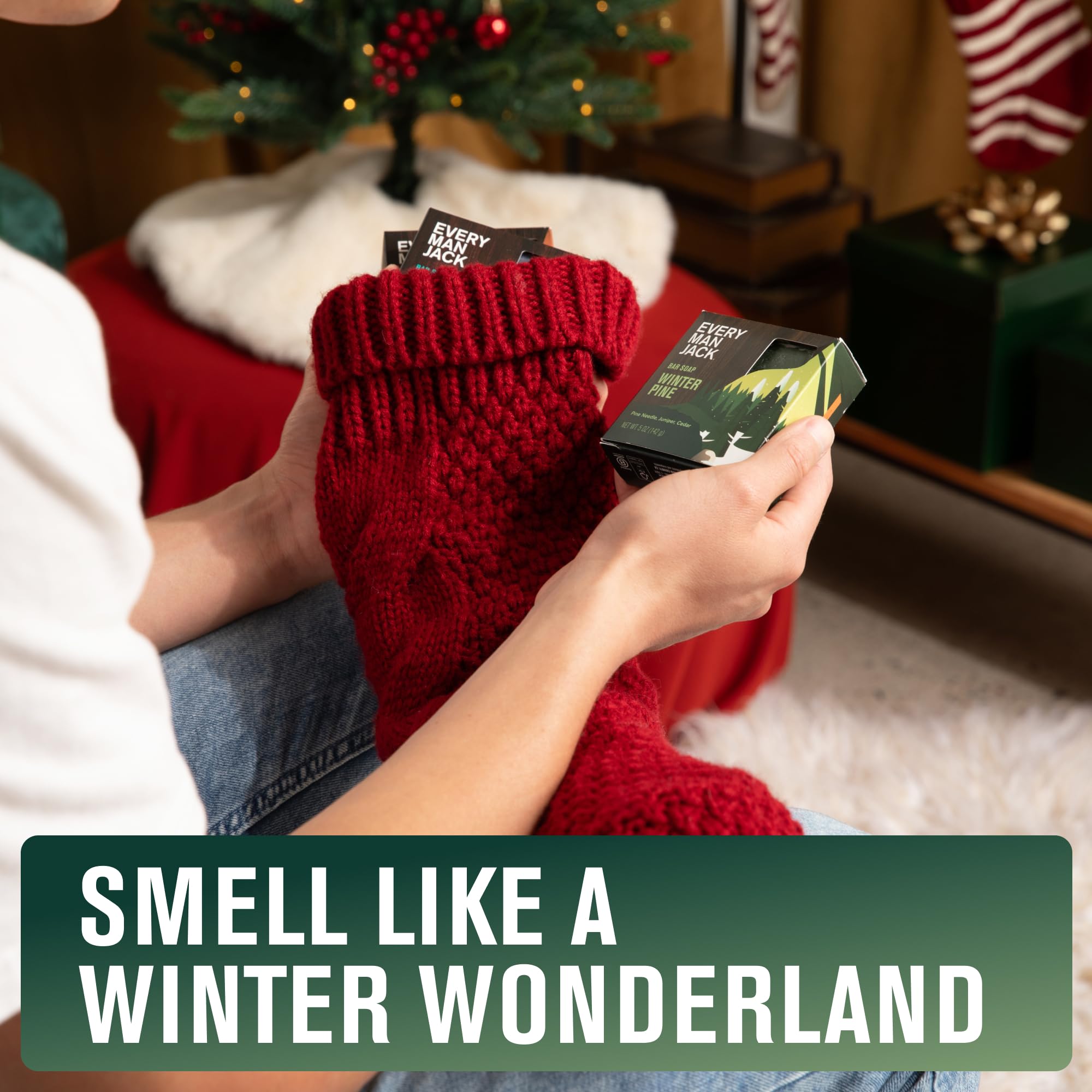 Every Man Jack Gift Box Ready bar—holiday-ready packaging for gifting.