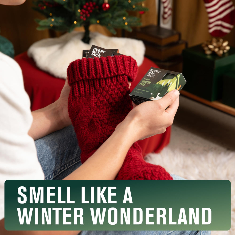 Every Man Jack Gift Box Ready bar—holiday-ready packaging for gifting.