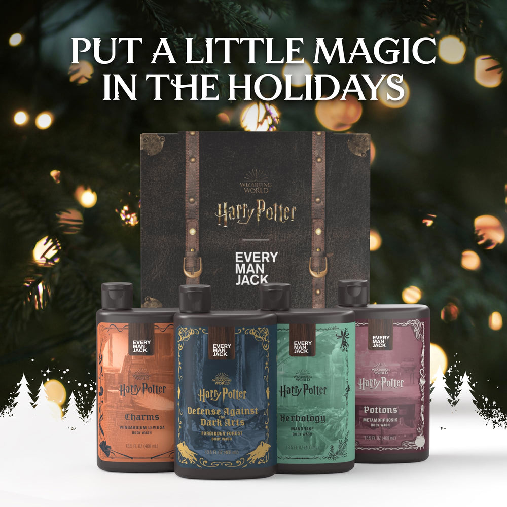 Every Man Jack Harry Potter collector trunk box showcases gift-ready packaging for fans.