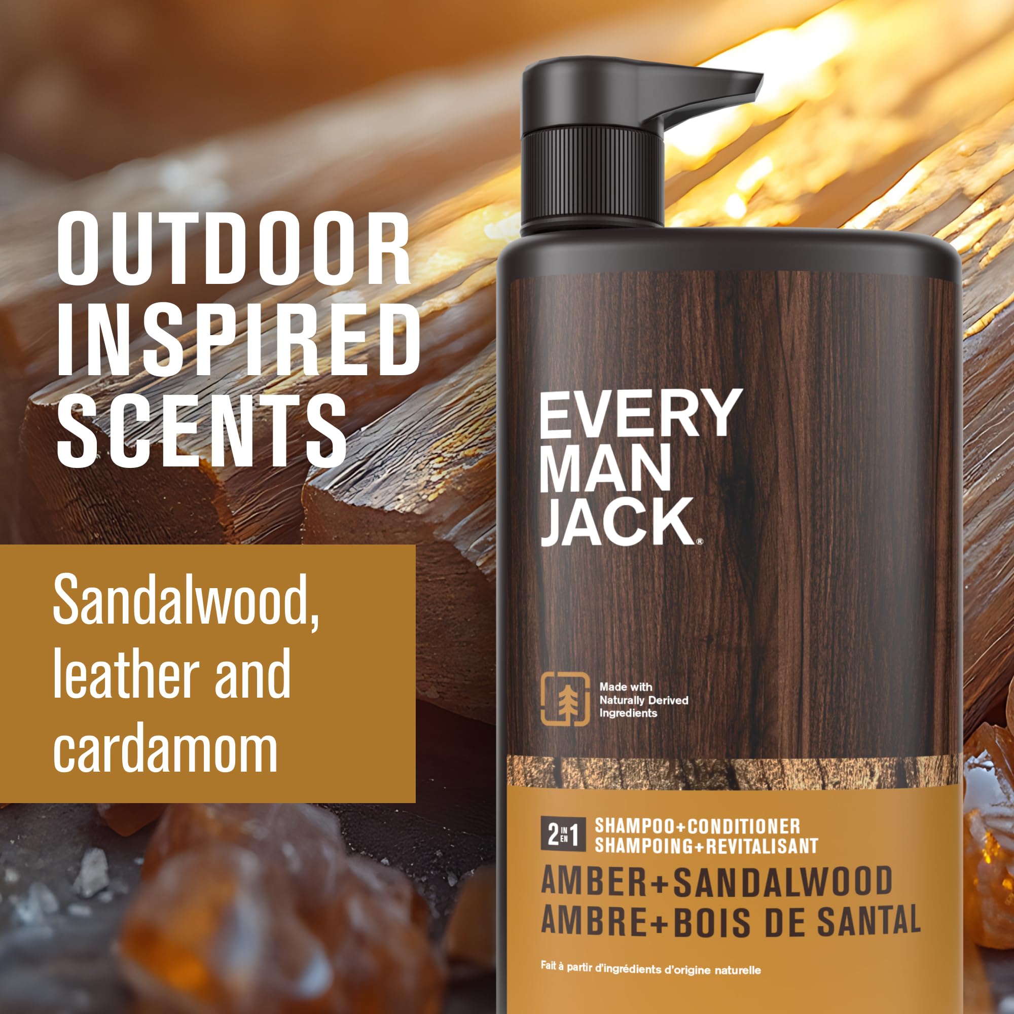Every Man Jack label-closeup: product details and natural ingredients.