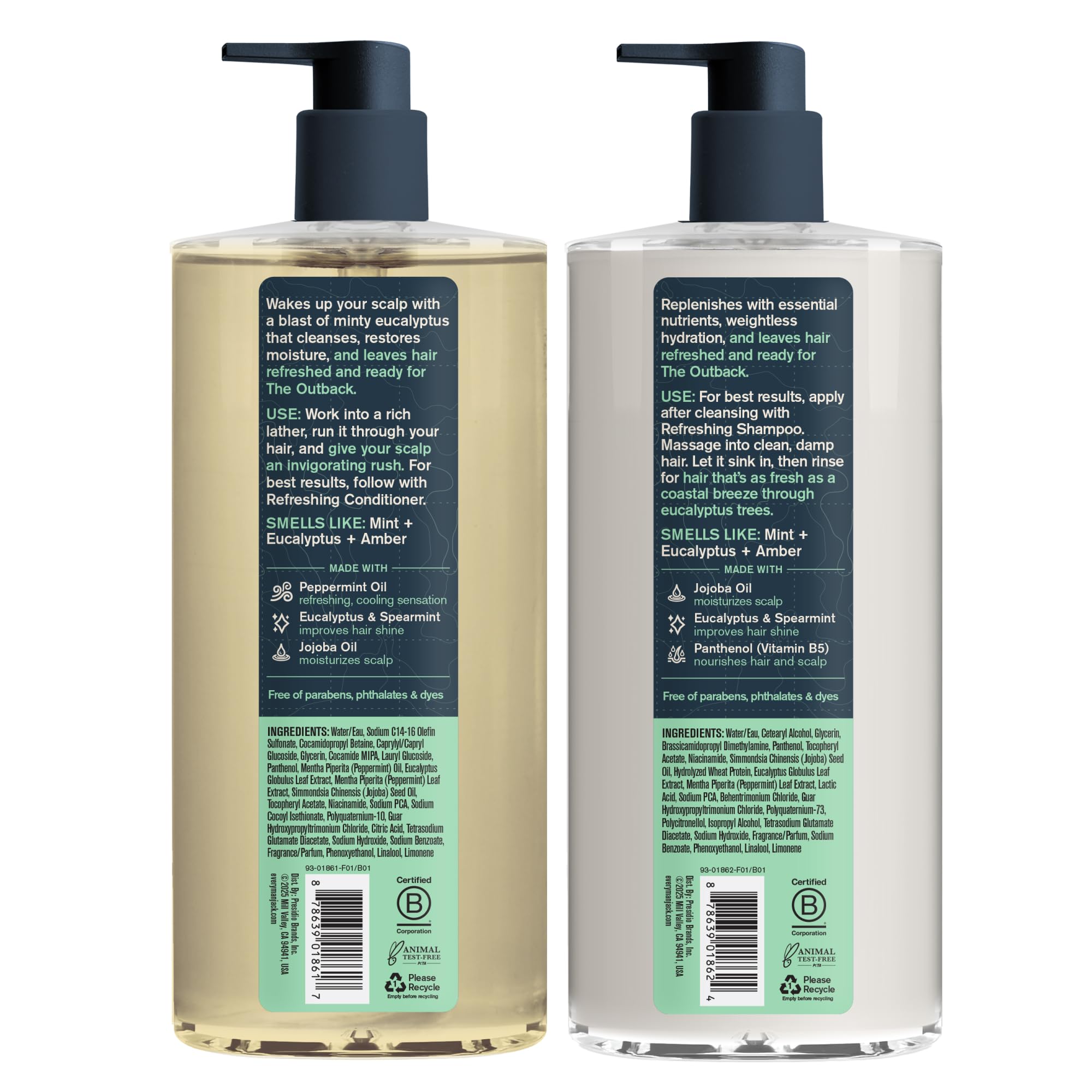 Every Man Jack grooming routine with eucalyptus aroma