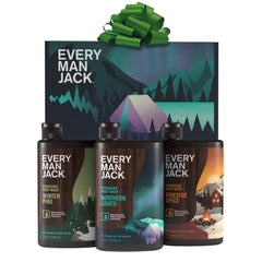 Every Man Jack Northern Lights body wash bottle offers invigorating winter scent for a refreshing cleanse