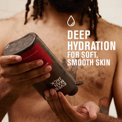 Every Man Jack Nourishing Cedar Red Sage body wash pour conveys a rugged, aromatic cleansing moment.