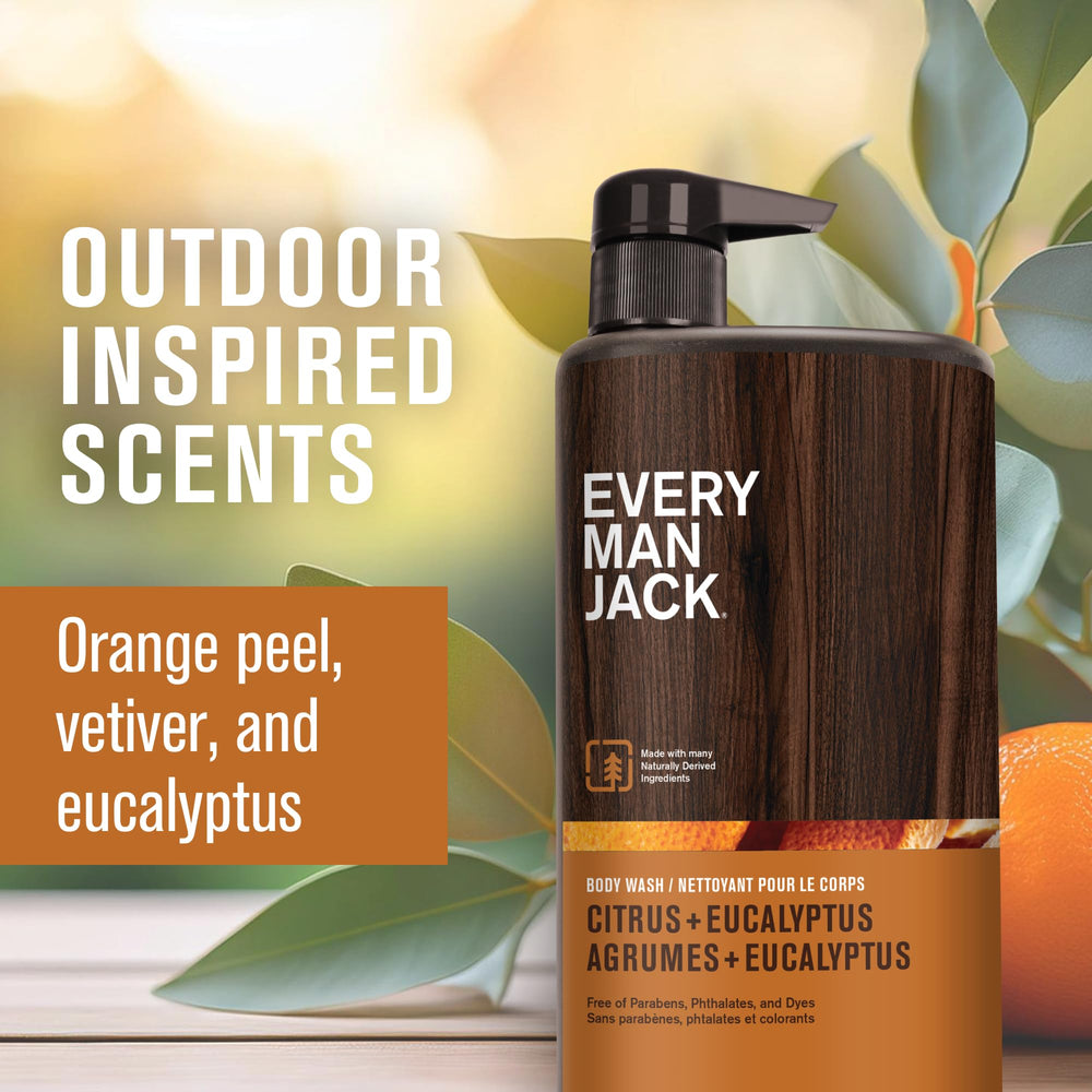 Every Man Jack Nourishing Citrus Eucalyptus body wash foamy lather texture