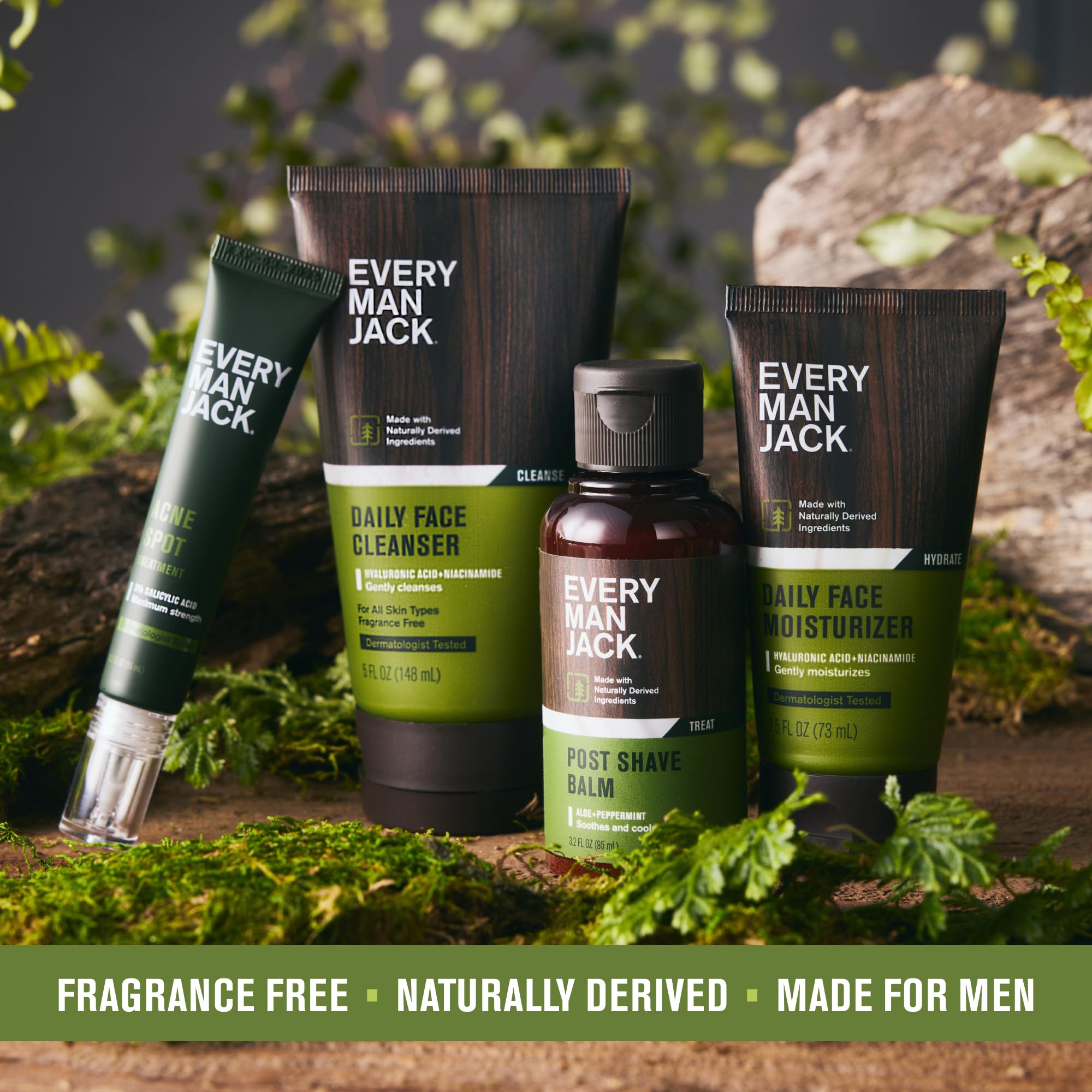 Every Man Jack Post Shave Balm, proudly made in the US and B Corp certified.
