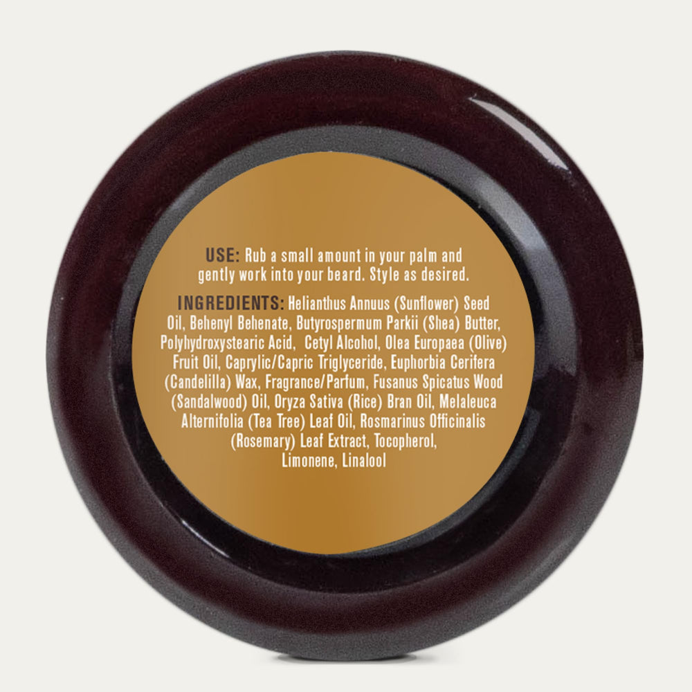 Every Man Jack Sandalwood Balm texture close-up showing smooth consistency