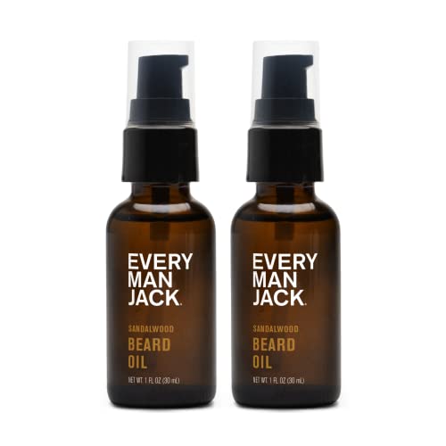 Every Man Jack Sandalwood Beard Oil packaging inside box for gifting