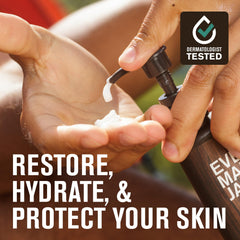 Every Man Jack Sea Minerals Citron lotion back bottle highlighting hypoallergenic formula for sensitive skin.