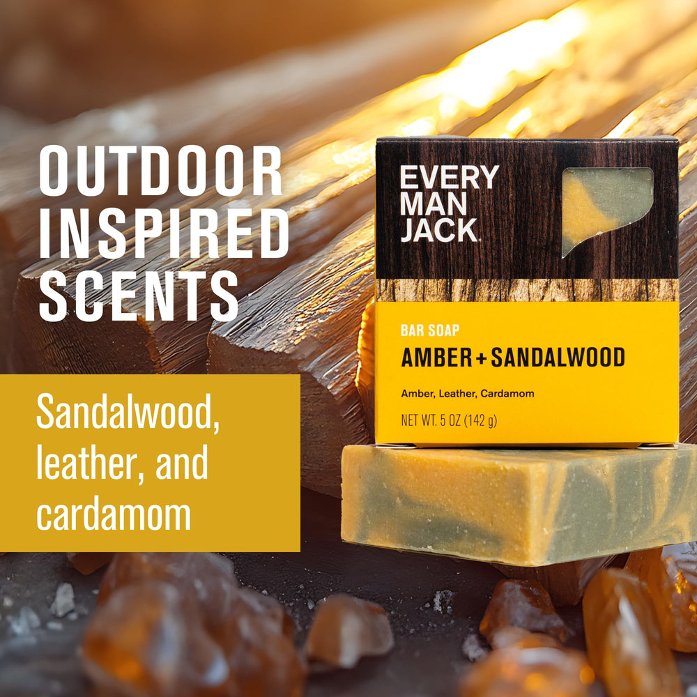 Every Man Jack shea butter moisturizing ingredient adds hydration for daily wash.