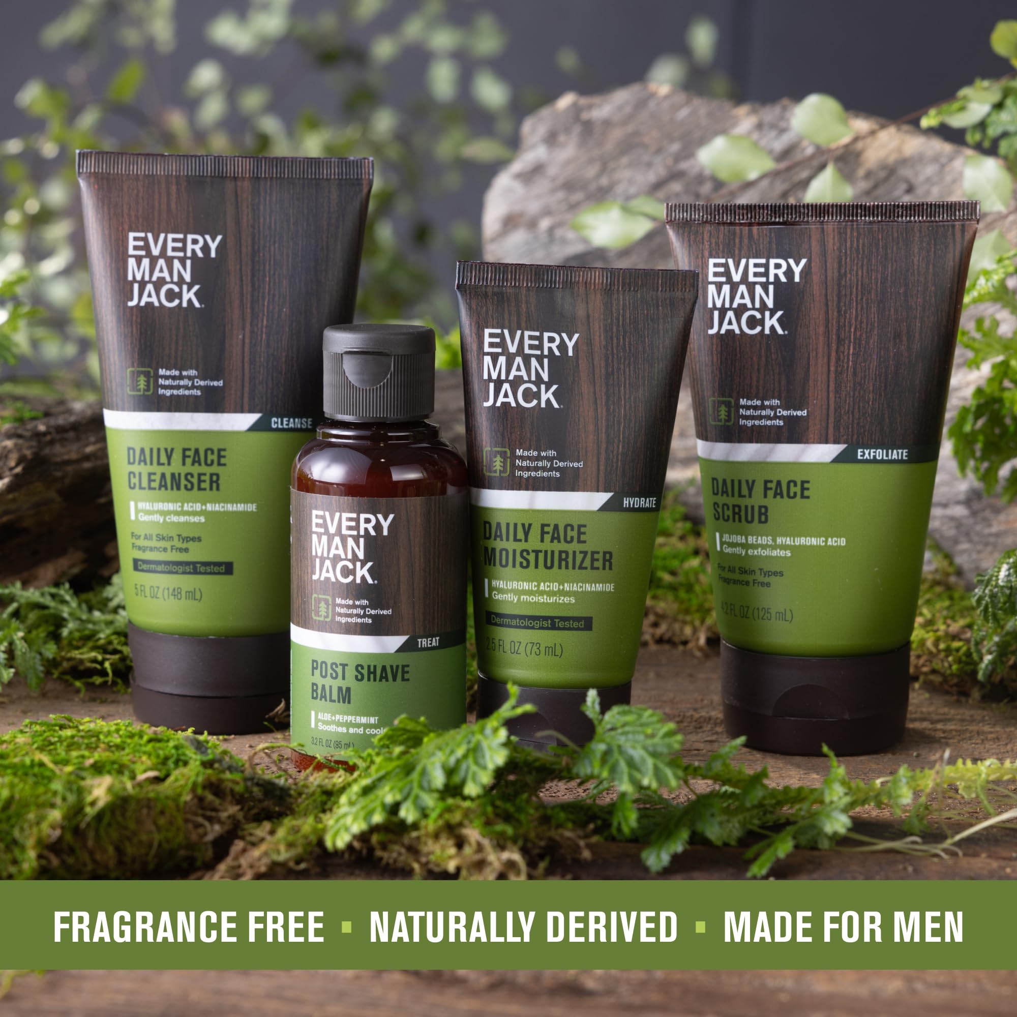 Step 2 in Every Man Jack's three-step skincare routine is highlighted in this image.