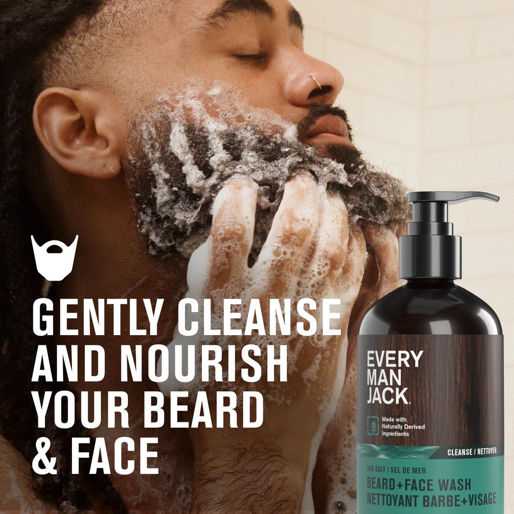 Every Man Jack sea-salt fragrance packaging highlights refreshing ocean-inspired scent.