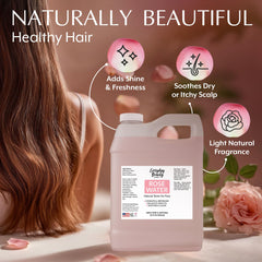 Everyday Beauty Rose Water Toner applied to the face for gentle toning and hydration.