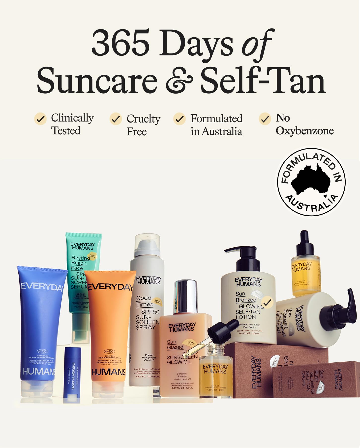 Everyday Humans Oh My Bod SPF50 lotion ingredients cucumber and green tea nourish skin