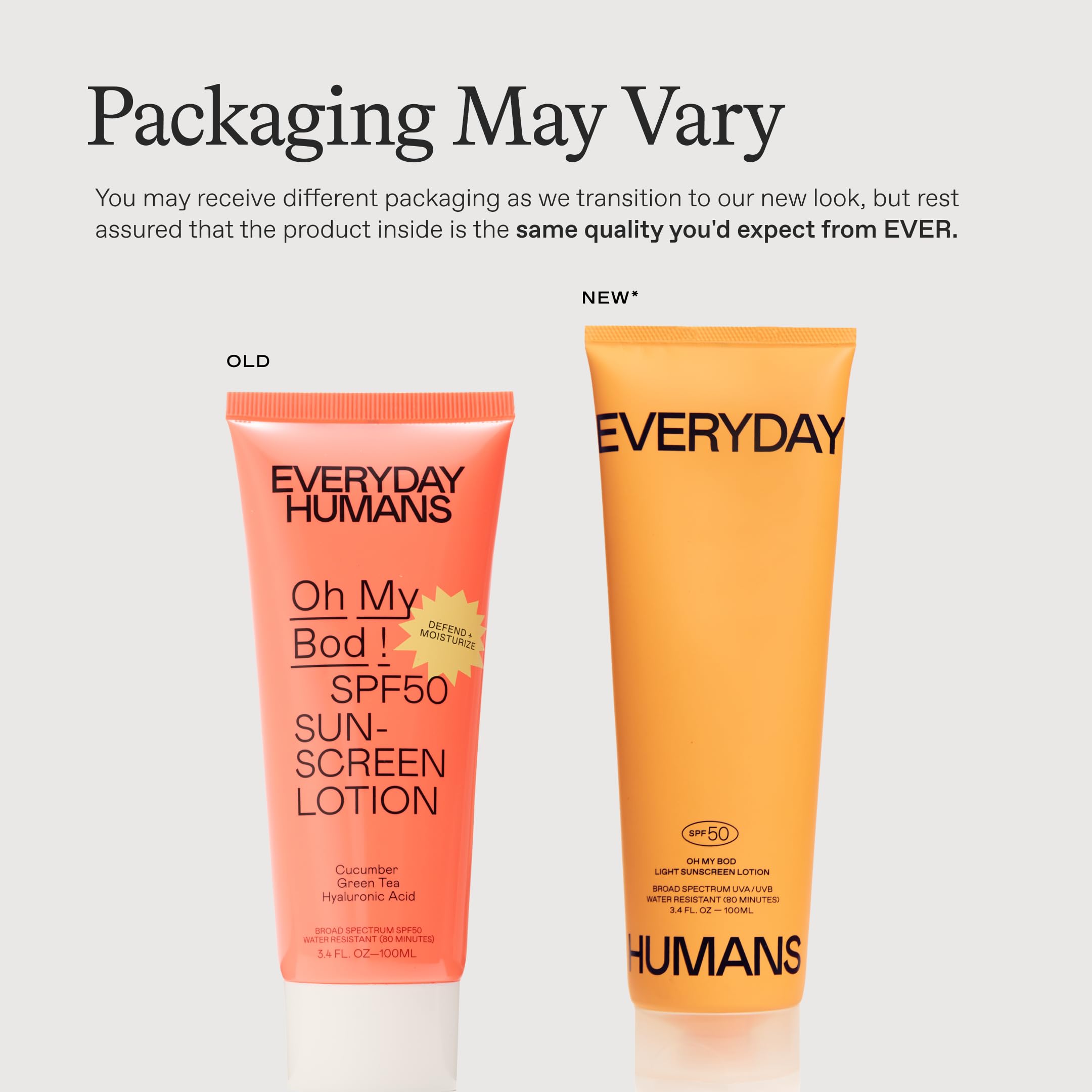 Oh My Bod SPF50 lotion resists sweat and water during activity