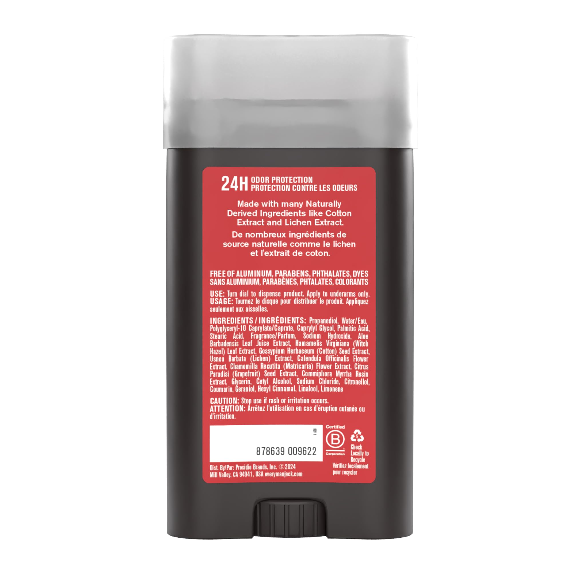Gym-ready moment with Every Man Jack deodorant for odor control.