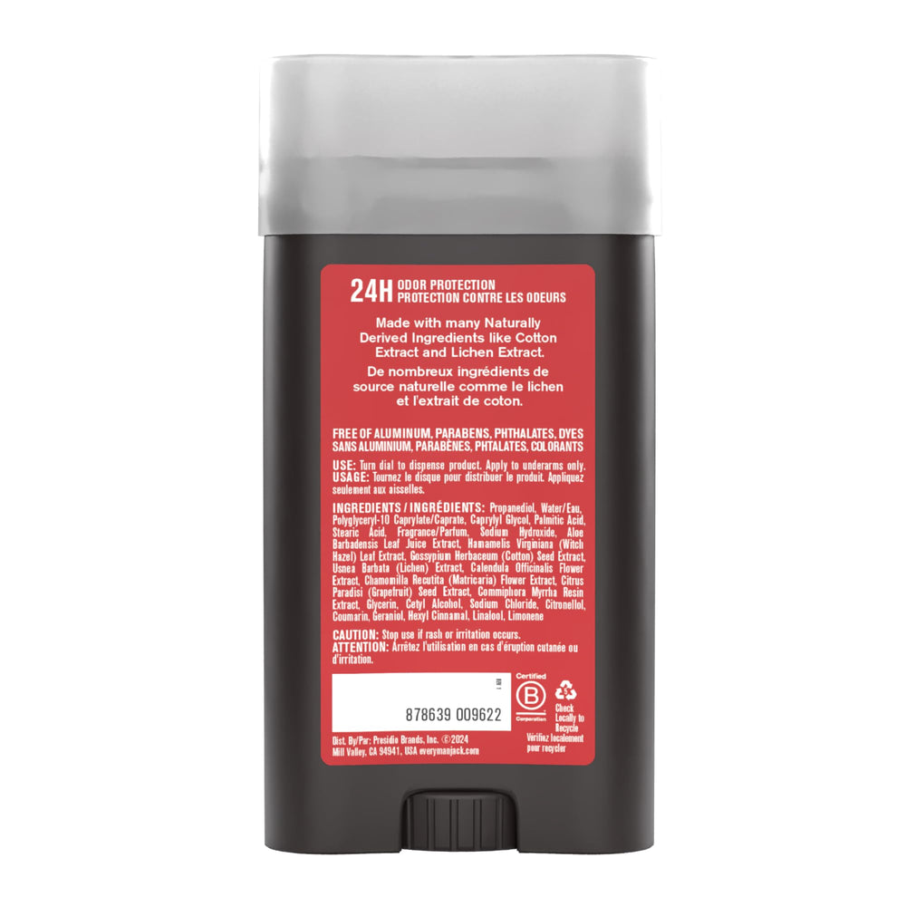 Gym-ready moment with Every Man Jack deodorant for odor control.