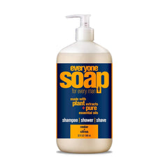 Everyone 3in1 cedar and citrus soap bottle ready for all-in-one cleanse