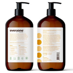 Everyone 3-in-1 foam lather showing creamy coconut-lemon scent for refreshing daily cleanse
