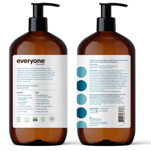 Packaging shot for Everyone for Every Body SOAP PACIFIC EUCALYPTUS promotes daily self-care.