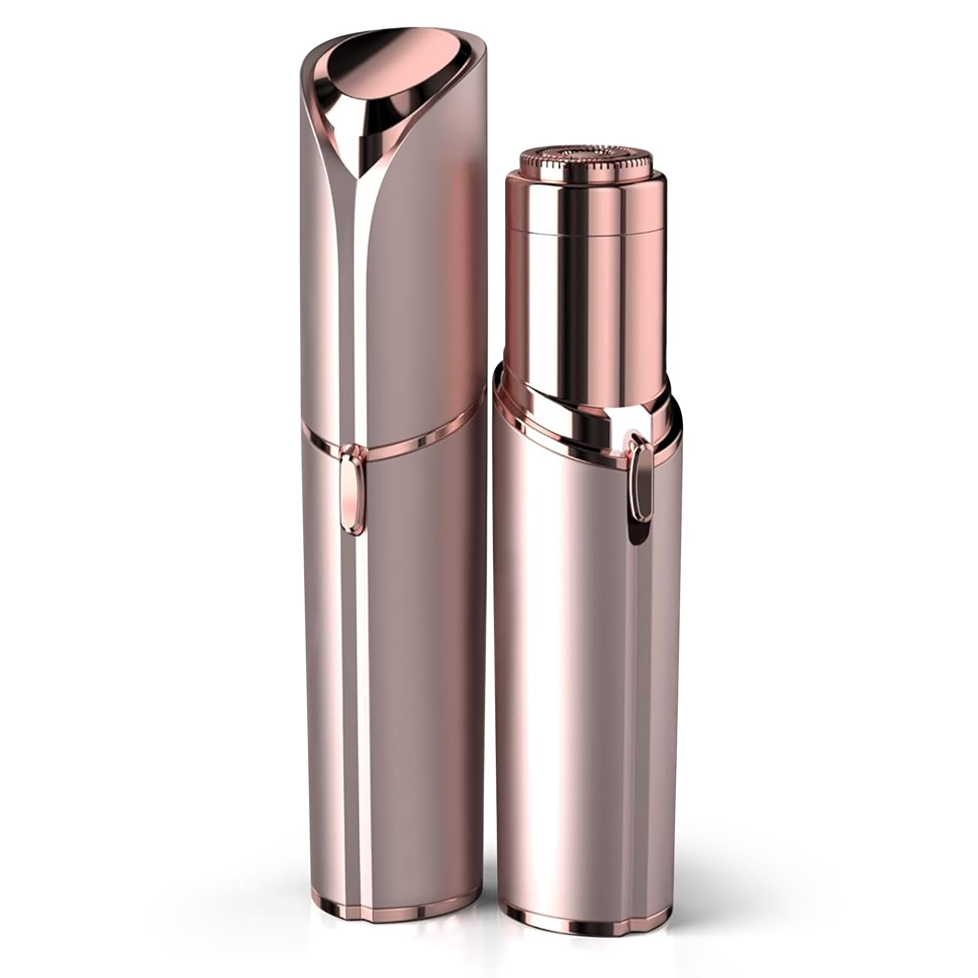 EVIEY facial hair remover front view showing compact design and benefit of portability