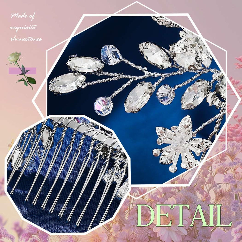 EVILD flower girl hair clip in silver for delicate accent