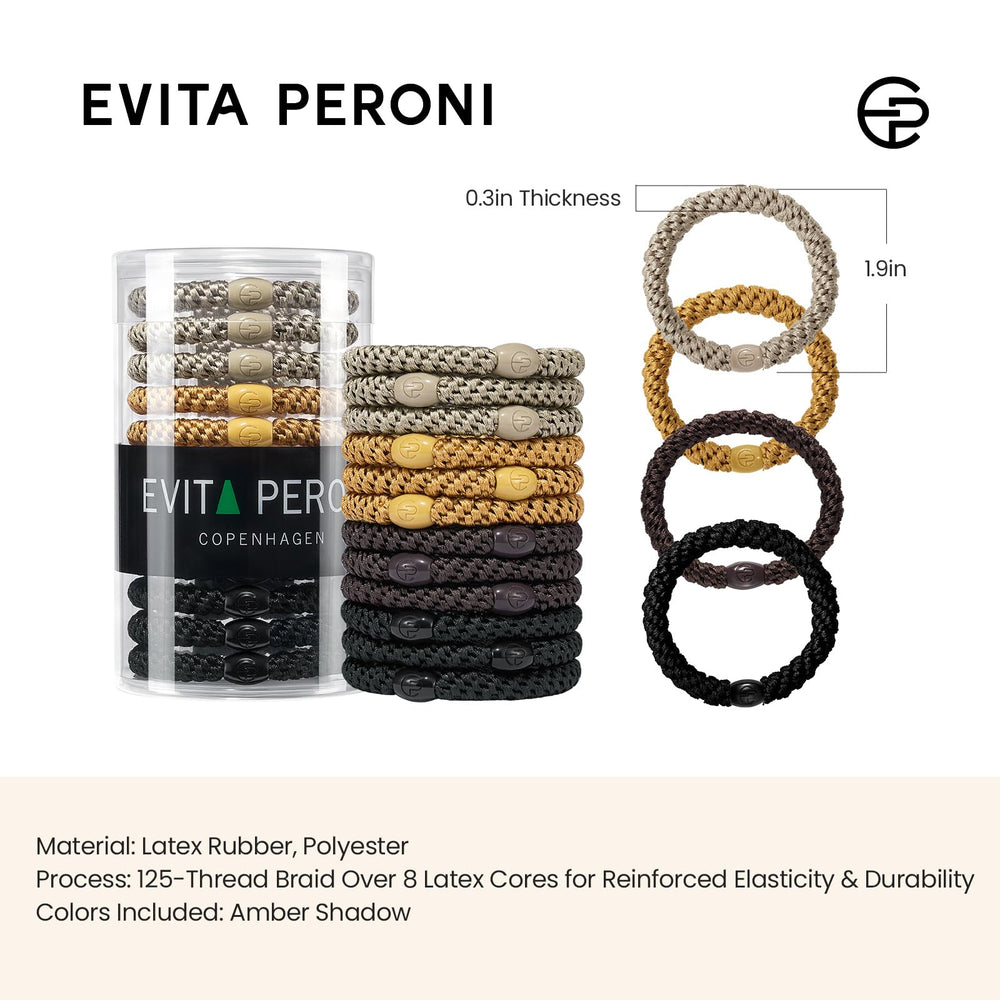 Evita Peroni hair ties 12-color variety for coordinated outfits