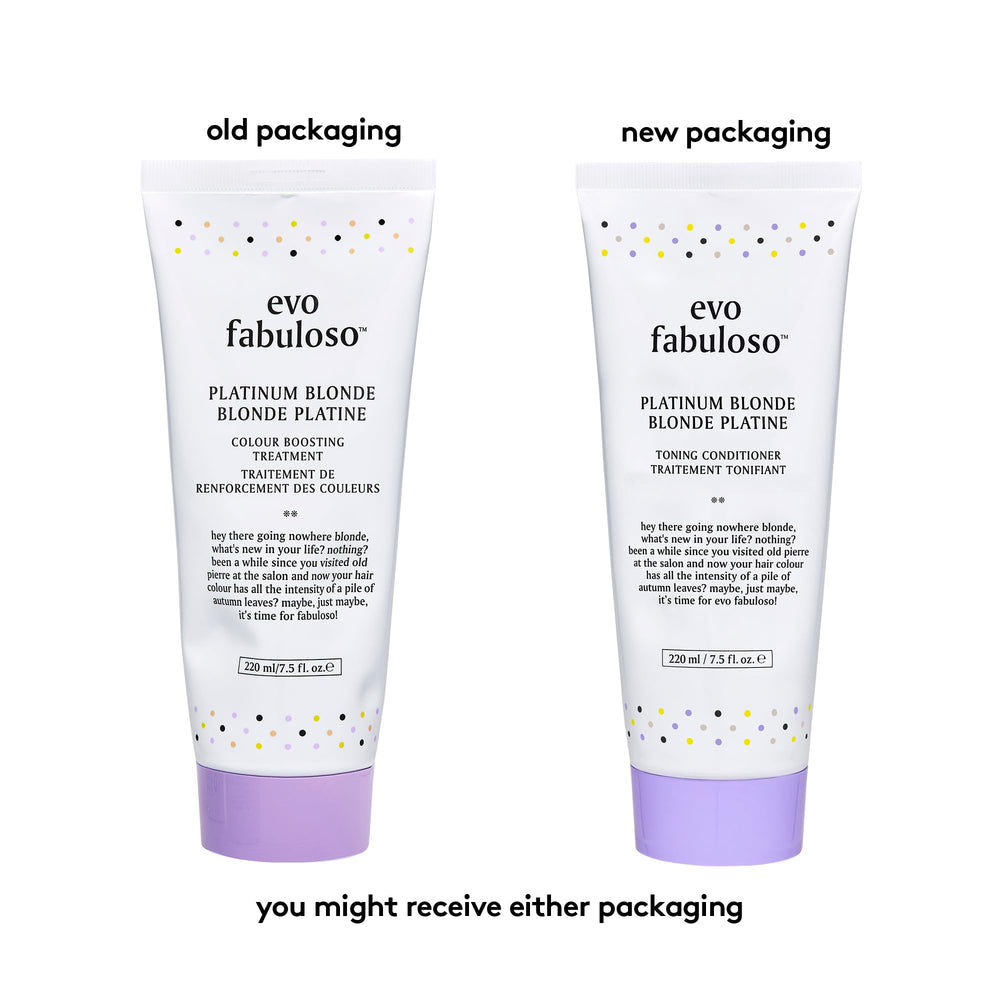 EVO Fabuloso Platinum Blonde Toner application with gloves ensures even distribution