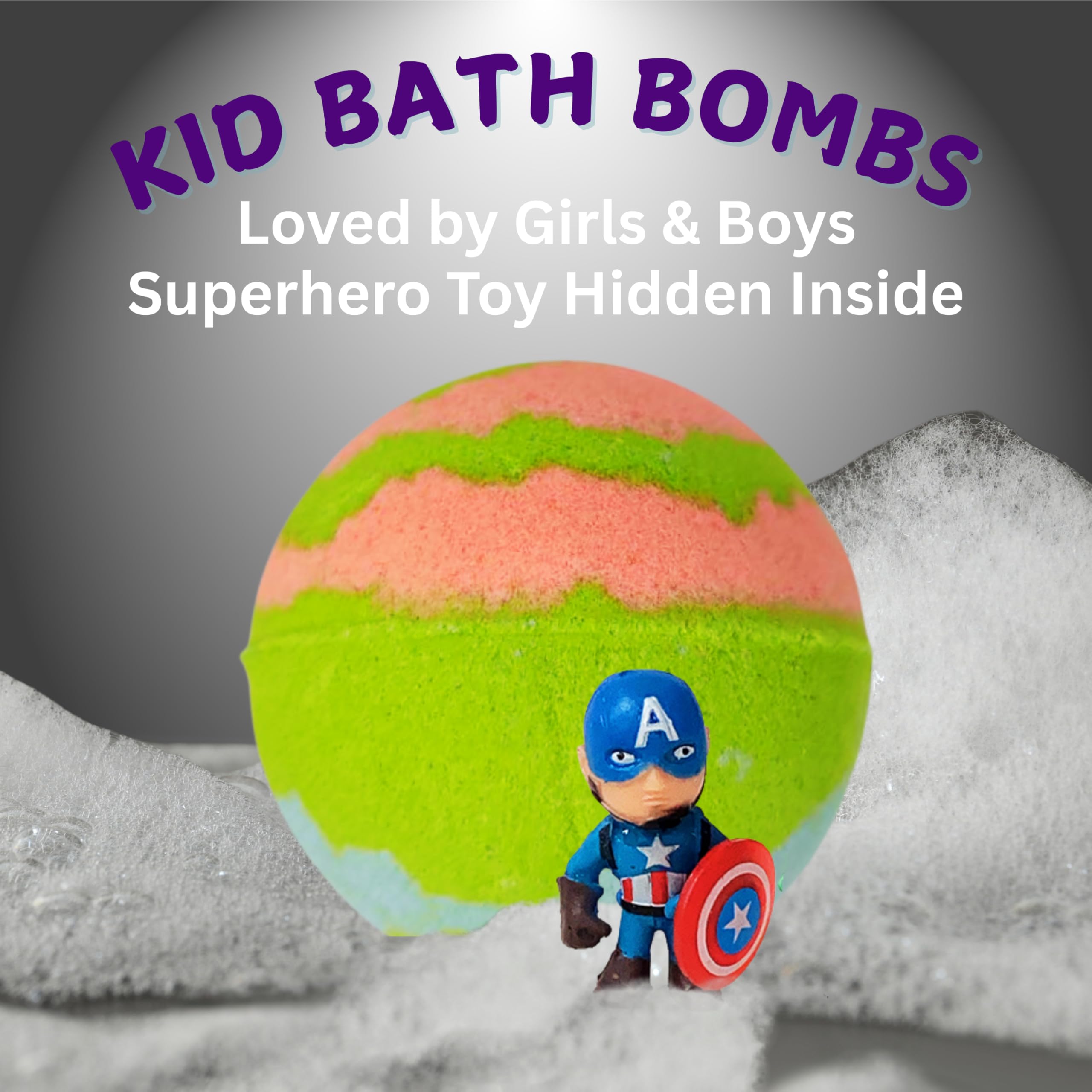 EvolutionUSA bath bomb dissolving colors in water for a vibrant bath experience.