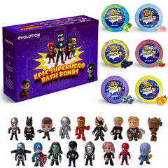 EvolutionUSA bath bombs toy inside unboxing highlighting surprise in each fizz for kids.
