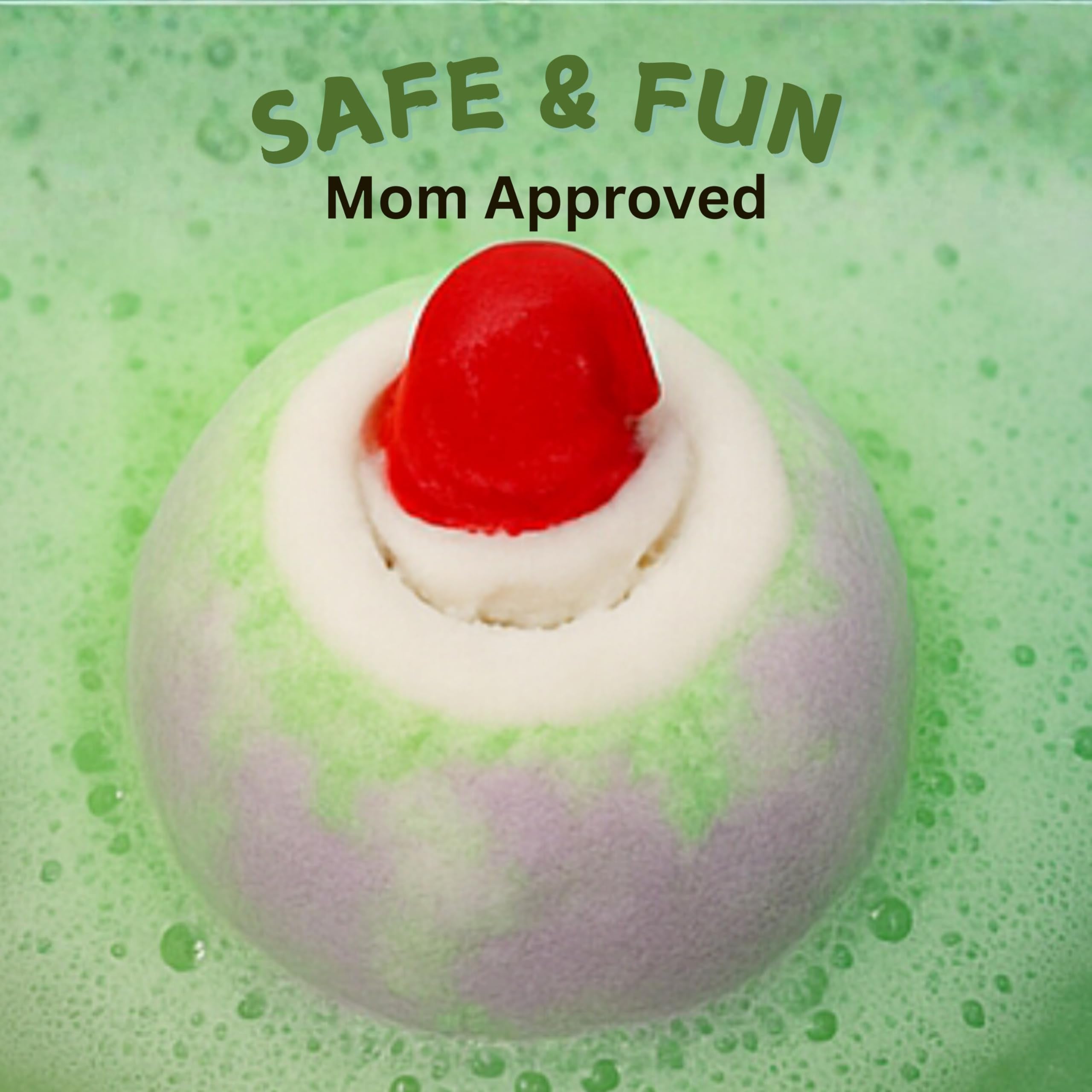 EvolutionUSA bath bombs with surprise inside for exciting bath moments.